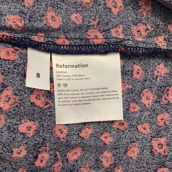 Reformation Red Poppy Dress - Picture 6 of 6